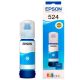 Tinta Epson T524 Cyan - Botella de Alta Calidad