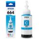 Tinta Epson T664 Cián Original para EcoTank