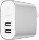 Cargador Belkin de 24W con 2 USB blancos