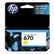 Cartucho de Tinta HP 670 Amarillo Original