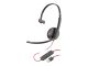 Auricular Poly Blackwire 3210 con USB-A