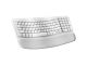 Teclado Logitech Wave Español Off White ergonómico